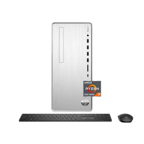 HP Pavilion Desktop TP01-2234 with 1TB NVME SSD, Ryzen 7 5700G CPU, 32GB RAM, Windows 11 PRO and Microsoft Office 2021 Computer Only  Serial Number 2MO40634ZD REFURBISHED