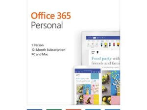 Microsoft Office 365 Personal Subscription License - 1 PC/Mac, 1 Person - 12 Month - Download - All Languages
