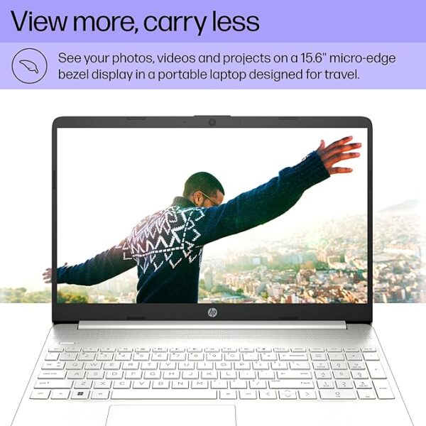 HP 15.6" Laptop 15-ef2013dx with Crucial P310 1TB NVME SSD, Ryzen 5 5500U CPU, 24GB RAM, Windows 11 PRO and Microsoft Office 2021 Computer Only SN 5CD2131W1N REFURBISHED - Image 3