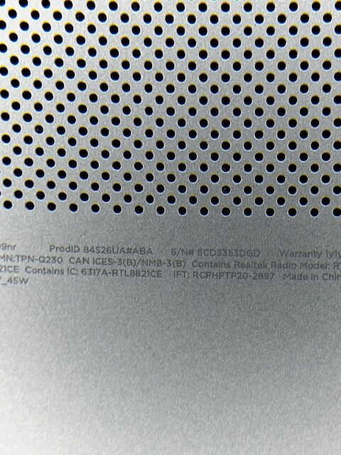 HP 15.6 Laptop SN 5CD3353DGD 5