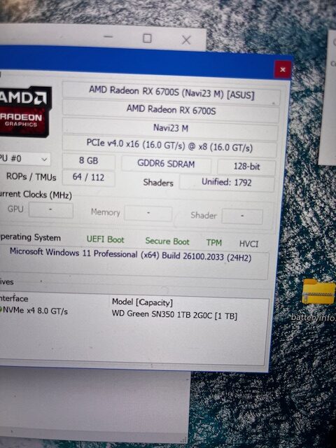 ASUS ROG Zephyrus 14” Gaming Laptop with 1 TB NVME SSD, AMD Ryzen 9 6900HS CPU, 16GB DDR5 RAM, AMD Radeon RX 6700S Graphics, White, Windows 11 PRO and Microsoft Office 2021 Computer Only SN NBNRKD005677458 REFURBISHED - Image 11