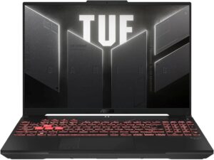 ASUS TUF Gaming A16 Laptop with 2 TB Crucial P310 SSD, Crucial 32GB DDR5 RAM, Ryzen 7 7445HS CPU, 16" Full HD+ 145Hz Display, NVIDIA GeForce RTX 4050, Backlit Keyboard, Windows 11 Pro, Lifetime Version Microsoft Office SN T7NRPX000437276 REFURBISHED