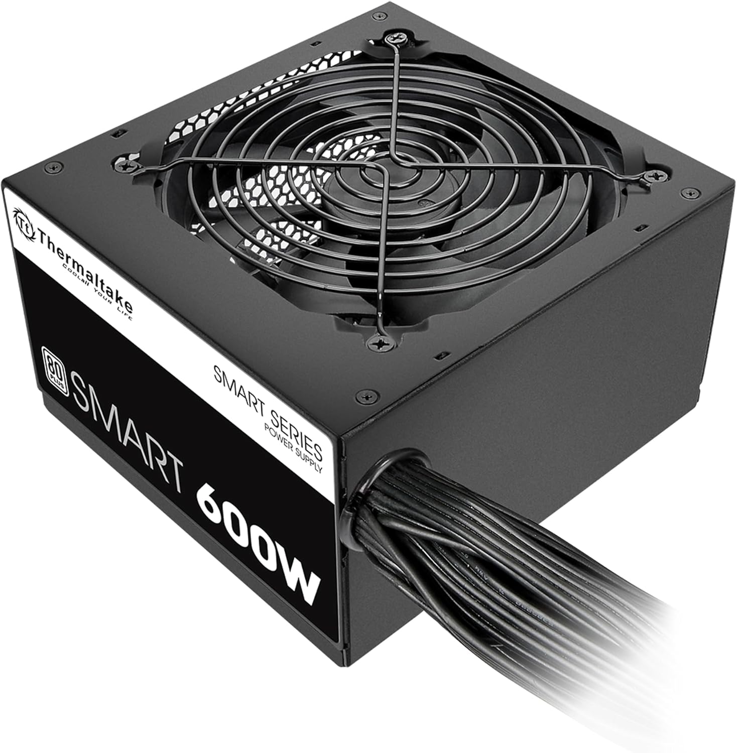 Thermaltake SMART 600W ATX 12V V2.3/EPS 12V 80 Plus Certified Active PFC Power Supply PS-SPD-0600NPCWUS-W - Image 2