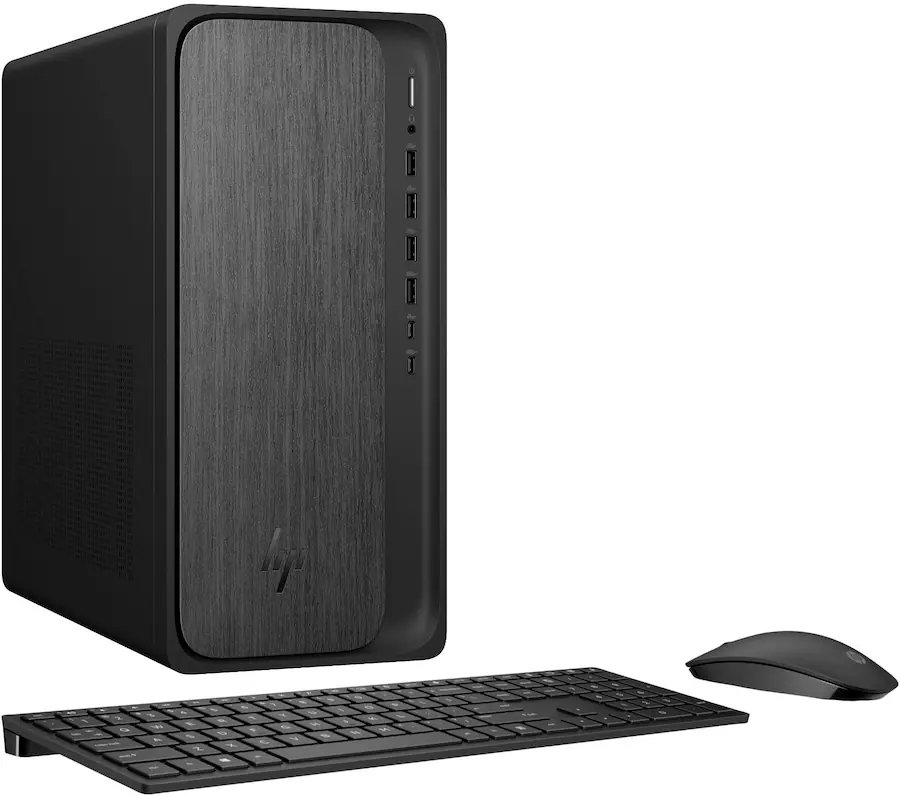 HP OmniDesk Desktop with AMD Ryzen 5 CPU, 16GB DDR5 RAM, 512GB SSD, Gray Wood with Windows 11 PRO and Microsoft Office 2021 Computer Only BRAND NEW SOLD AS REFURBISHED - Image 2