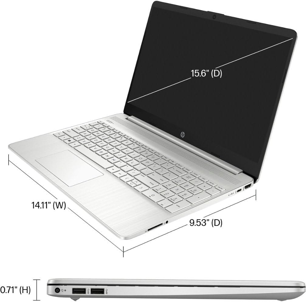 HP 15.6″ Touch-Screen Laptop 15-dy5113dx with Intel i3-1215U CPU, WD BLUE 1TB NVME SSD, 16GB RAM, Windows 11 PRO and Microsoft Office 2021 Computer Only SN 5CD435JVL0 BRAND NEW SOLD AS REFURBISHED - Image 4
