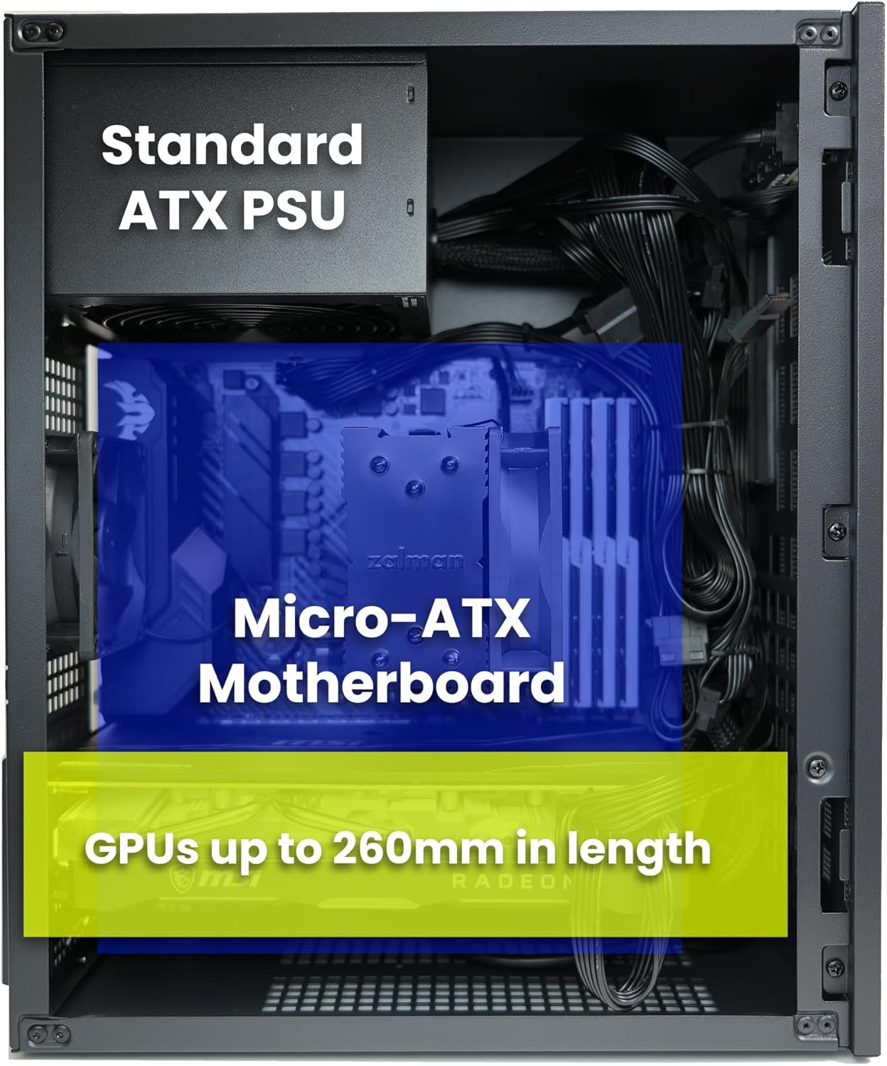 Parts Bundle Zalman CUBIX Case and Thermaltake SMART 600W PSU BRAND NEW SOLD AS REFURBISHED - Image 4