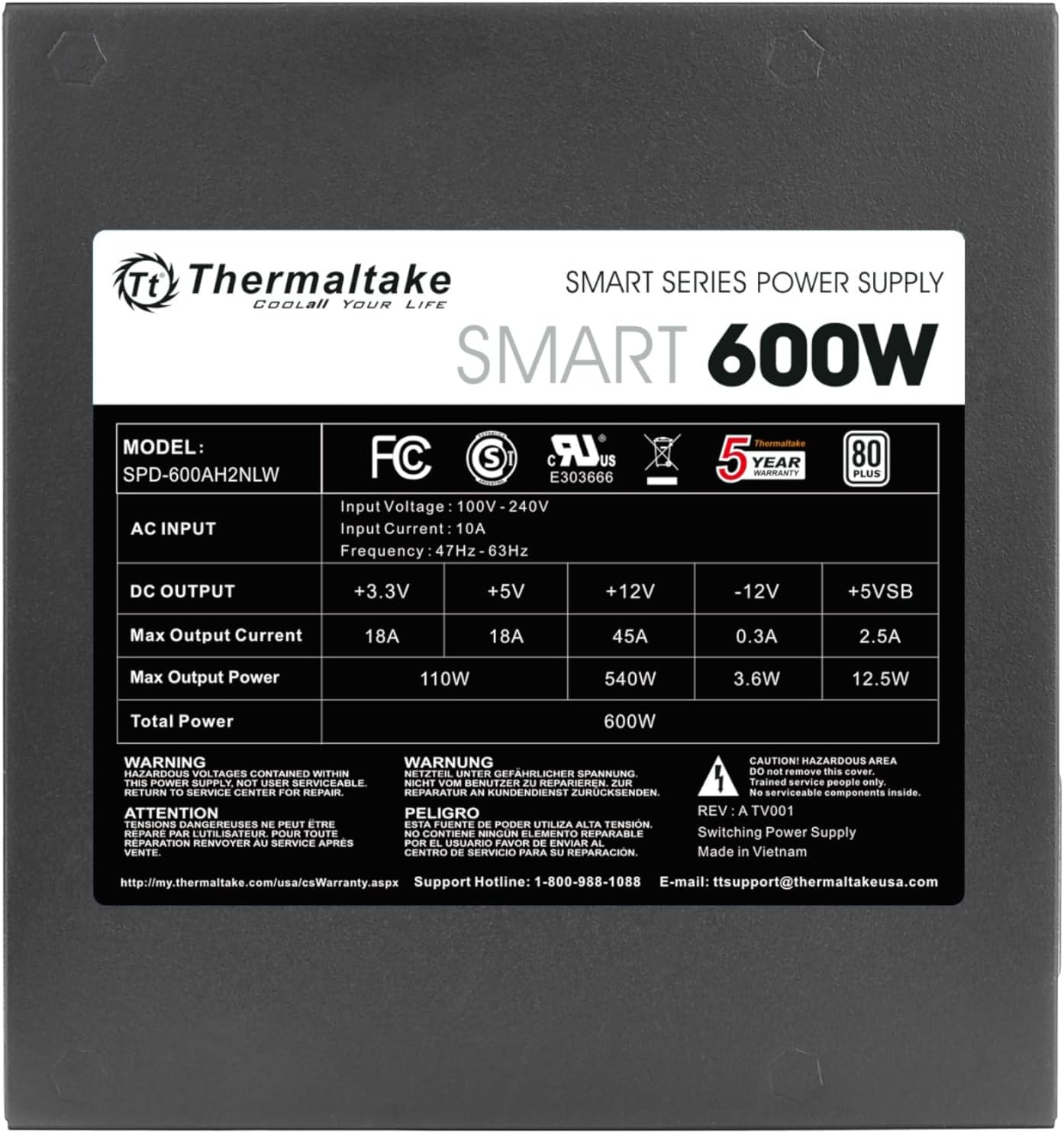 Parts Bundle Zalman CUBIX Case and Thermaltake SMART 600W PSU BRAND NEW SOLD AS REFURBISHED - Image 6