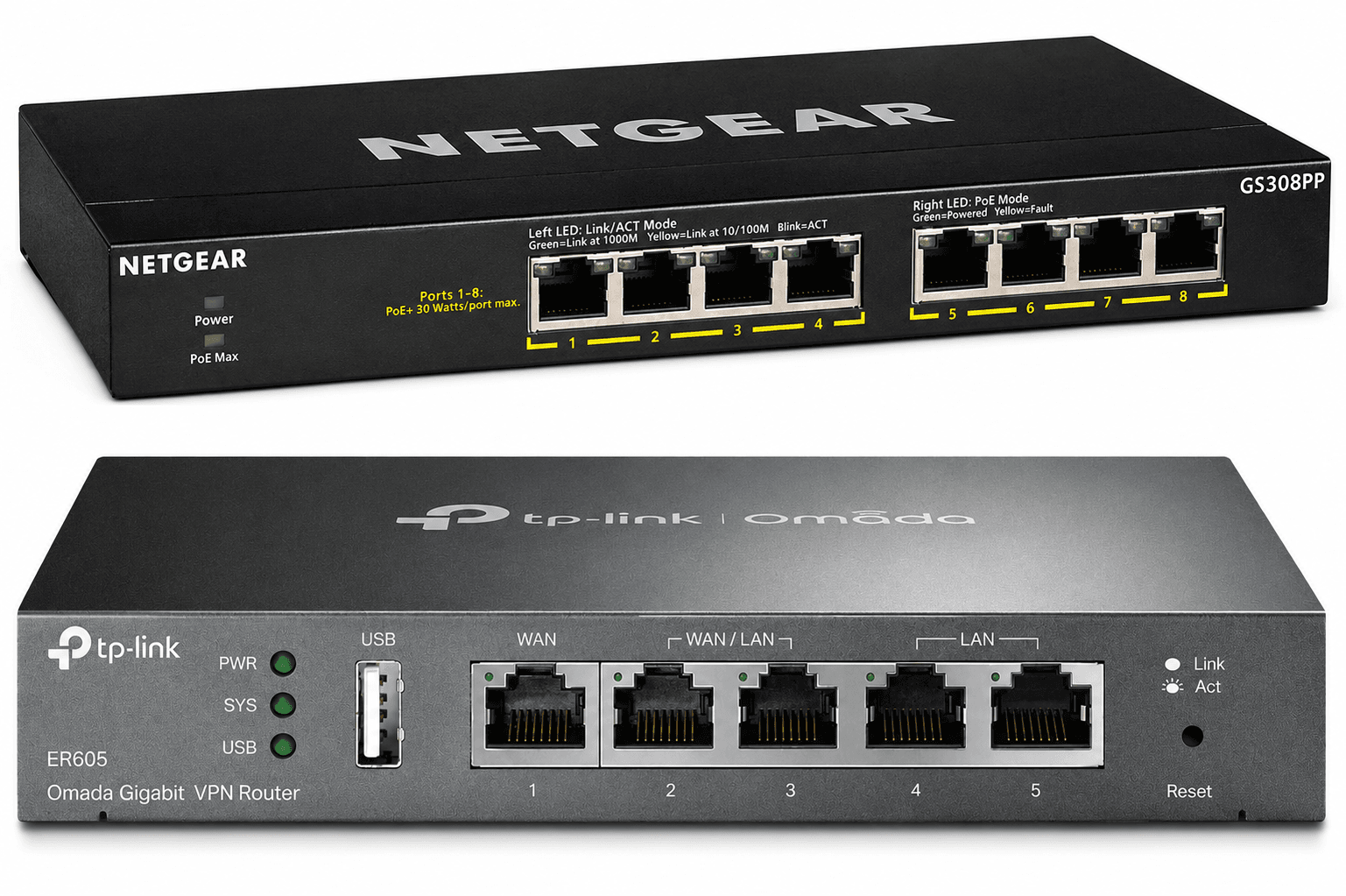 Hardware Bundle Router and Switch Combo BRAND NEW SOLD AS REFURBISHED