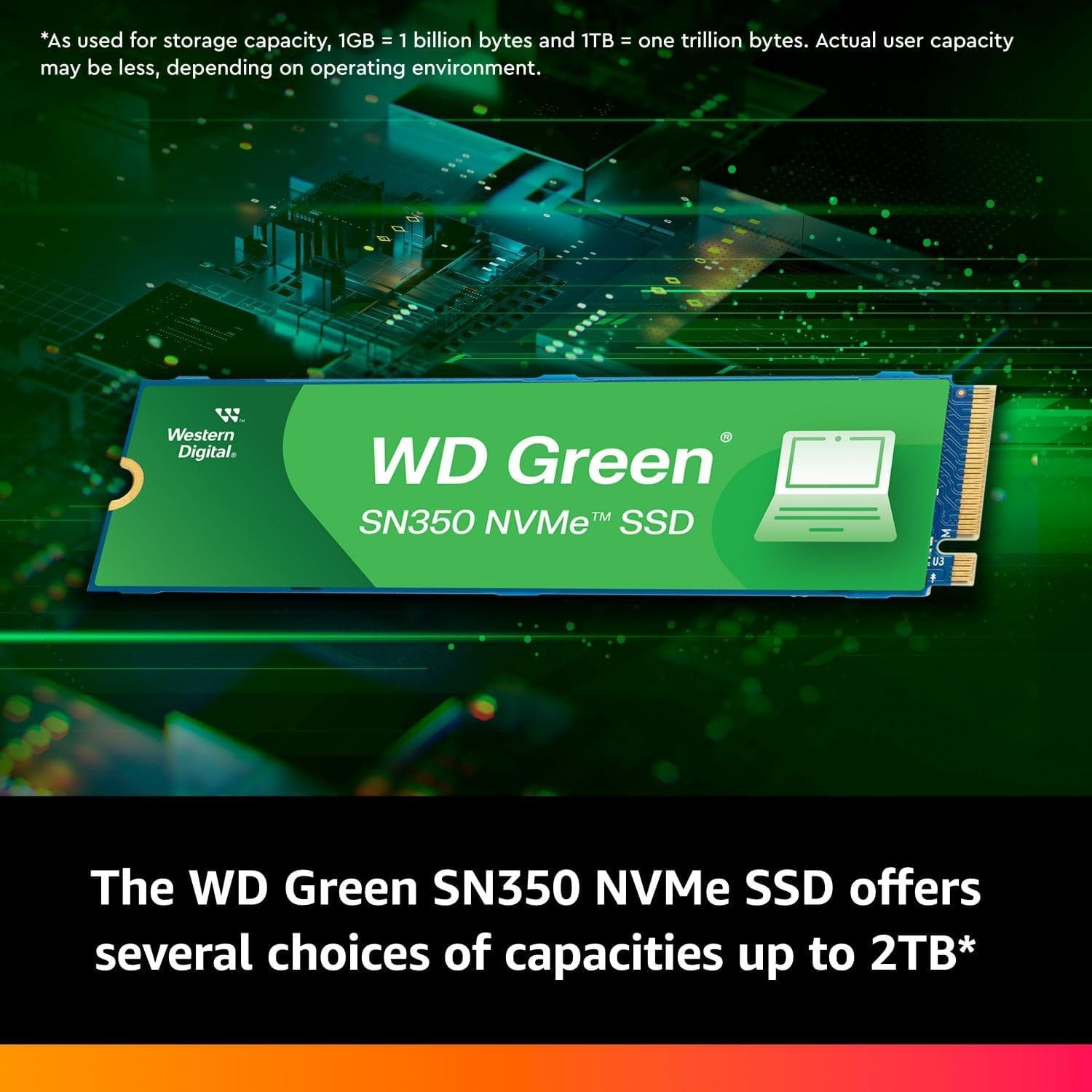 Western Digital 2TB WD Green SN350 NVMe Internal SSD BRAND NEW SOLD AS REFURBISHED - Image 3